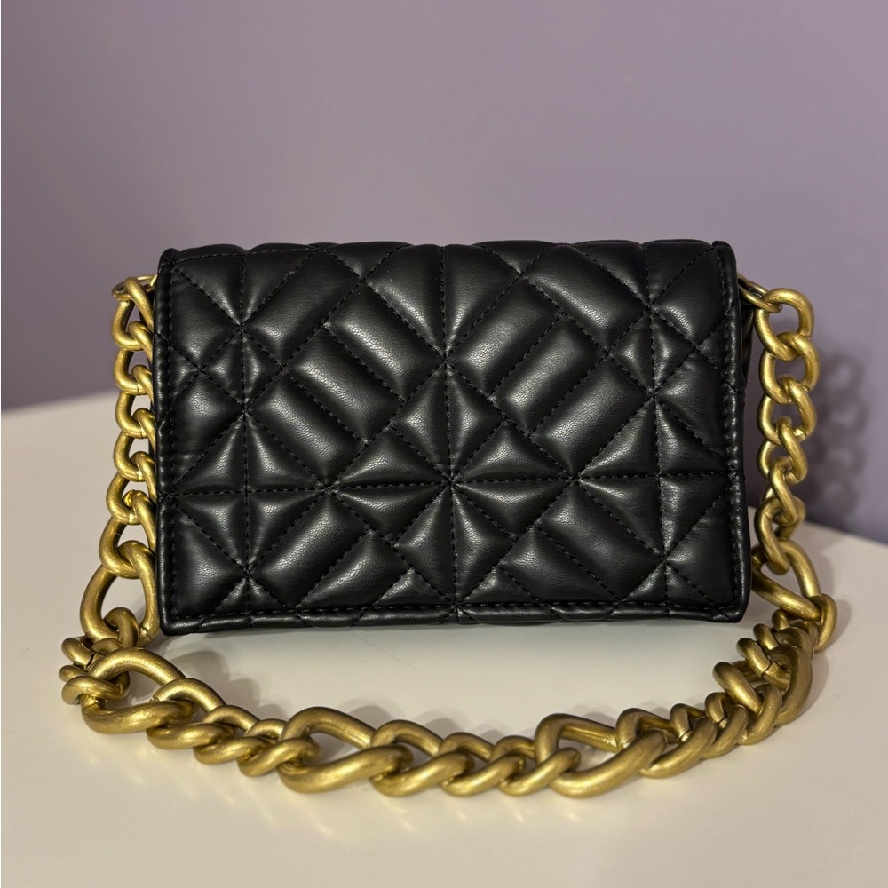 Black Quilted Shoulder Bag